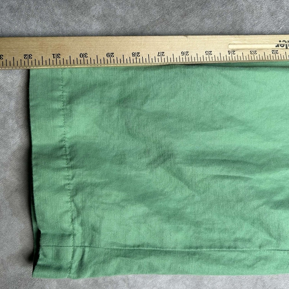 Brooks Brothers Hudson Chino Pants 38x30 Green Linen Blend Tapered Spring Preppy - Picture 5 of 8